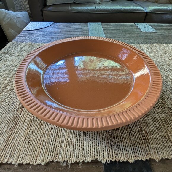 12" Terracotta Pie Plate - Made in the USA - Picture 1 of 6
